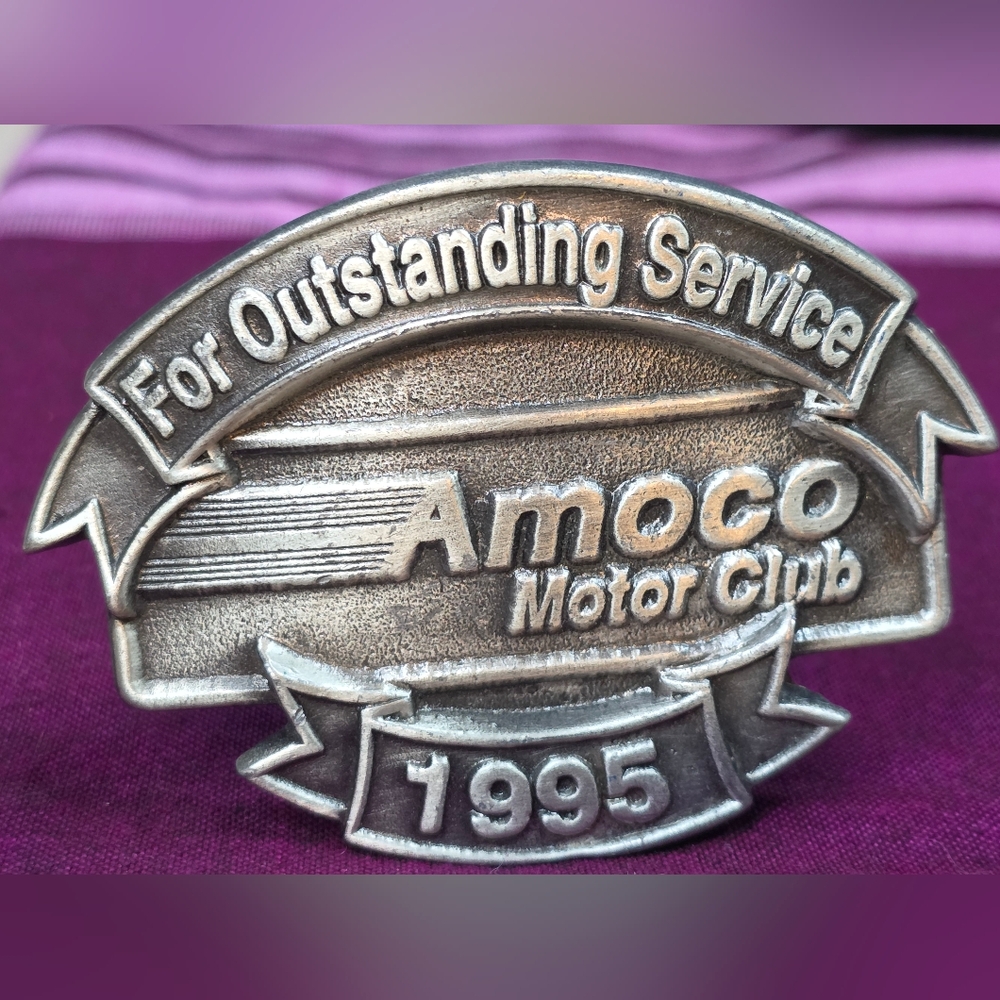 Amoco Outstanding Service Belt Buckle, 1995 Limited No. 998/1000 - Made In USA